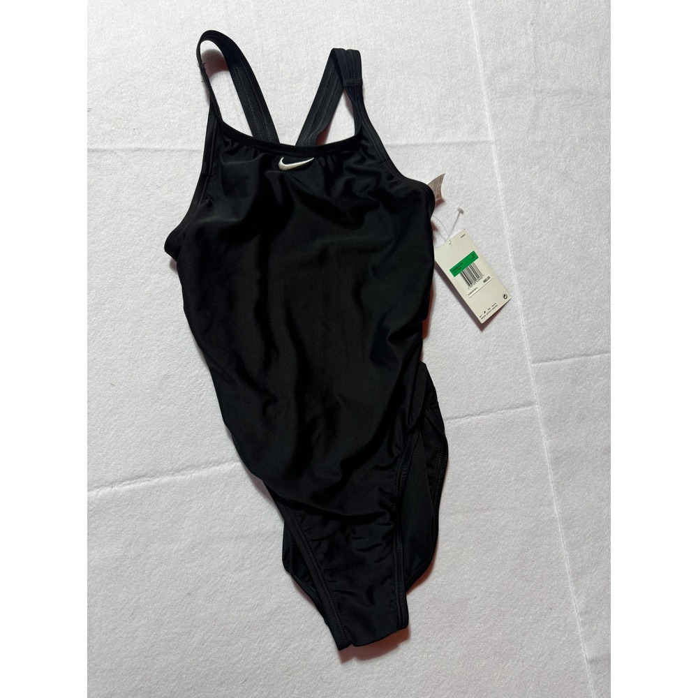 Nike Swim HydraStrong Spiderback One Piece Swimsuit Black NESS8370-001 Size 30 4
